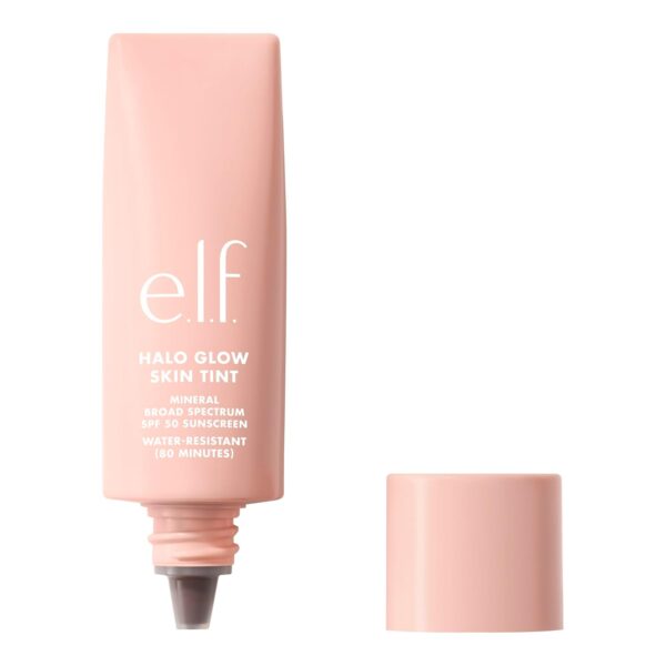e.l.f. Halo Glow Skin Tint SPF 50 – Lightweight Tinted Moisturizer, Natural Glow, Vegan & Cruelty-Free (18 Rich Neutral
