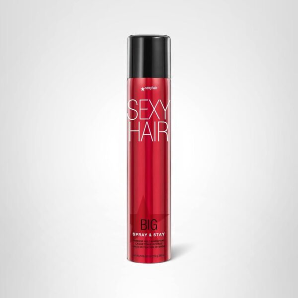 SexyHair Big Spray & Stay Intense Hold Hairspray | Extreme Hold and Shine | Up to 72 Hour Humidity Resistance | All Hair Types