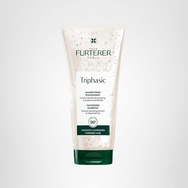 Rene Furterer TRIPHASIC Thickening Shampoo – Thinning Hair, Strength & Density, Color Safe, Men & Women