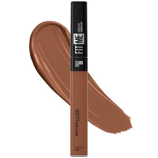Maybelline Fit Me Liquid Concealer – Lightweight, Natural Coverage, Oil-Free Formula (Cocoa)