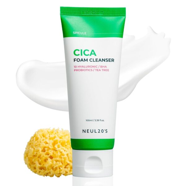 Spicule CICA Gentle Foam Cleanser – Low pH, Hydrating Korean Face Wash (100 mL)