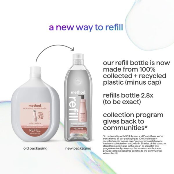 Method Foaming Hand Soap Refill – Vanilla Raspberry, 28 Fl Oz