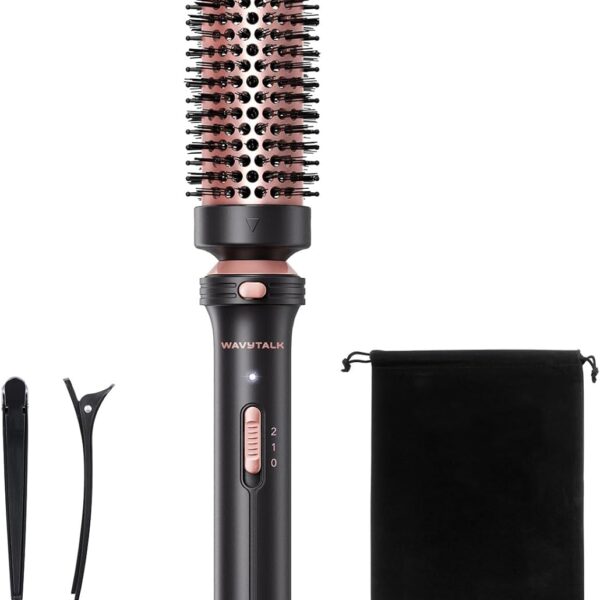 Wavytalk 1.5" Thermal Round Brush – Heated Blowout Styler