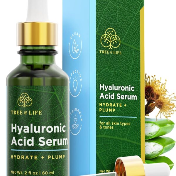 Tree of Life Hyaluronic Acid Face Serum – Brightening & Hydrating